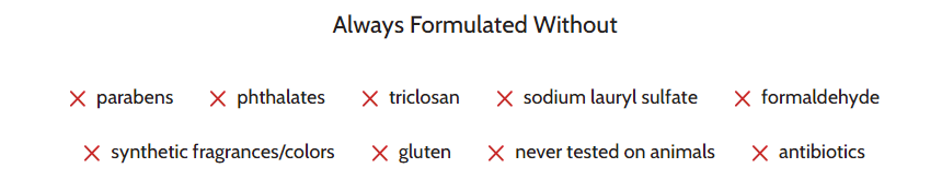 Exposed Skin Care Ingredients - Always Formulated Without