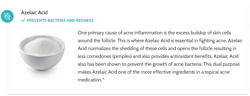 Exposed Skin Care Ingredients - Azelaic Acid